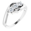 14K White .625 CTW Diamond Anniversary Ring Ref 11903119